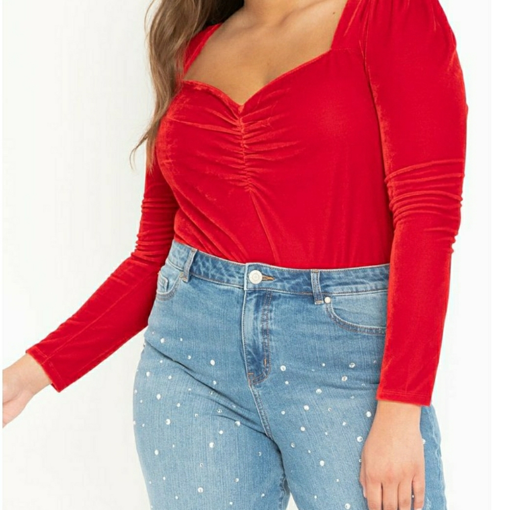 NWT ❤️ Red velvet sweetheart bodysuit